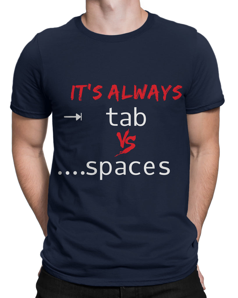 Tabs and Spaces T-shirt